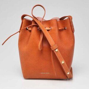 Mansur Gavriel Cammello/Rosa Vegetable Leather Mini Mini Bucket Bag